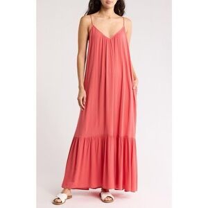 Maxi Dress. Red/Cranberry/Orange. NWT. Size: XS